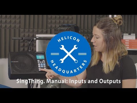 SingThing. Manual E3: Inputs and Outputs