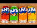 Satisfying Video ASMR Unboxing FANTA PINEAPPLE FANTA EXOTIC FANTA ORANGE Opening Soda Cans