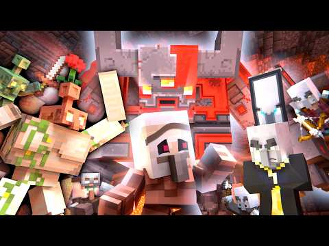 GOLEM MIXUP - Villager vs Pillager - Copper Golem Army vs Redstone Golem (Minecraft Movie Animation)