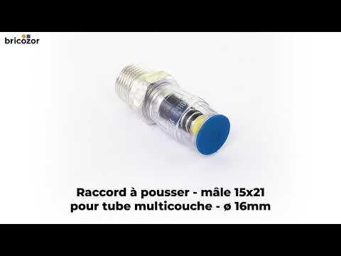 Raccords à pousser mâles pour tubes Multicouches MULTITUBO