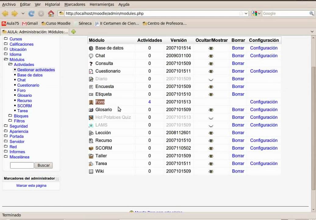 administracion modulos 2