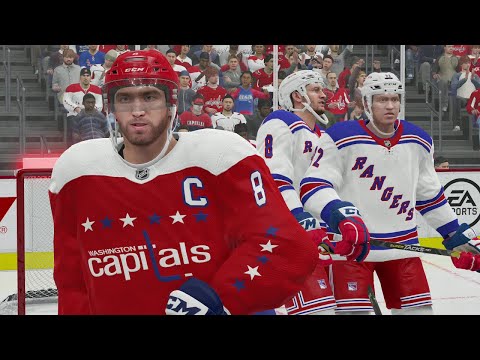 NHL 21 Gameplay - Washington Capitals vs New York Rangers Full Game Highlights - PS4 EA Play