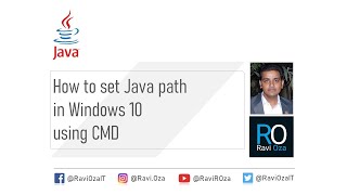 How to set Java path in Windows 10 using CMD (command prompt)