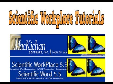 Personalize The Scientific Workplace Toolbar