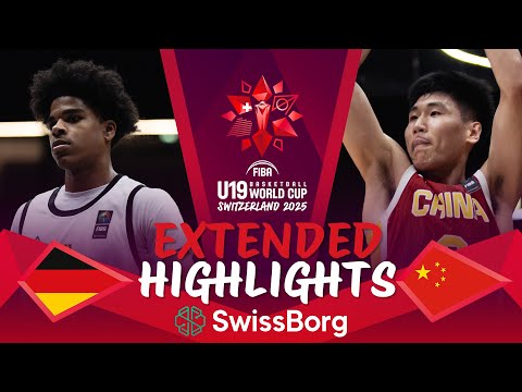 Germany 🇩🇪 vs China 🇨🇳 | Extended Highlights | FIBA U19 Basketball World Cup 2025 #fibau19