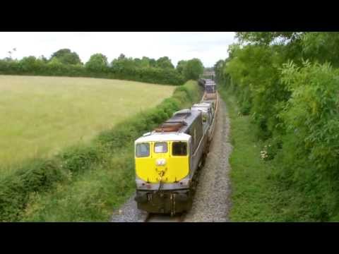 Irish Rail 083 Hauling DFDS Liner