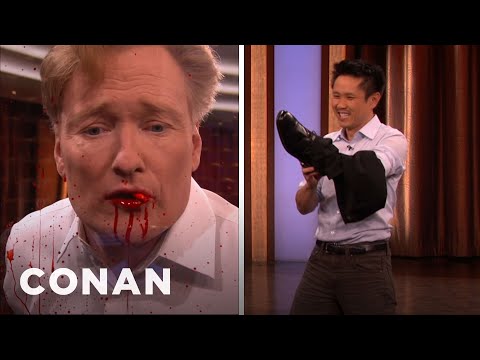 Steven Ho Kicks Conan's Teeth Out | CONAN on TBS