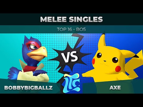 Axe vs BobbyBigBallz - Melee Singles: Top 16 - Low Tide City | Pikachu vs Falco