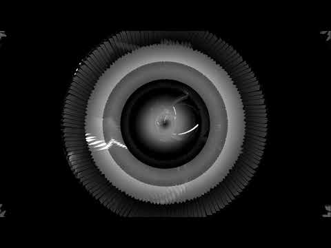 Club Visuals 1216 - Black & White Glitch Circles VJ Loop