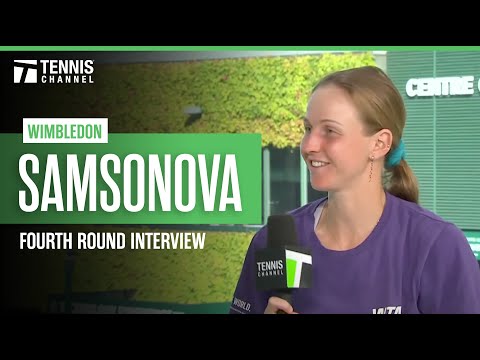 Liudmila Samsonova Explains Hilarious Celebration After Reaching 1st Slam QF | 2025 Wimbledon