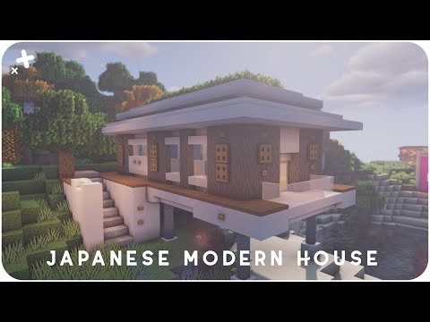 Lonitta 花 - Minecraft: How To Build a Japanese Modern House | Tutorial Japanese Bases | Easy 🌸