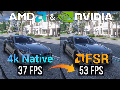 GTA 5 - Increase FPS using AMD FSR (Works for both Nvidia & AMD users) - FREE PERFORMANCE BOOST