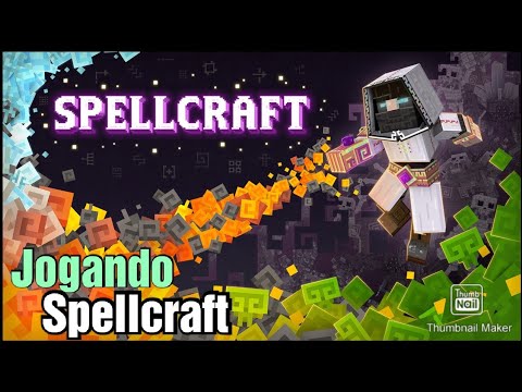 Playing Spellcraft the new Minecraft spell map.