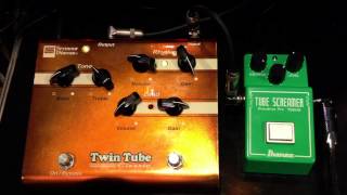 Video thumbnail for Ibanez Tube Screamer TS808 Reissue vs Seymour Duncan Twin Tube Classic by shnobel