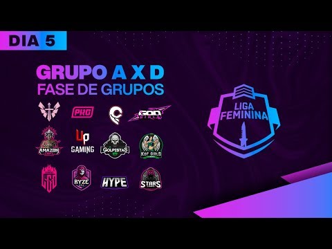 FREE FIRE - LIGA FEMININA - GRUPO A x D - DIA 5