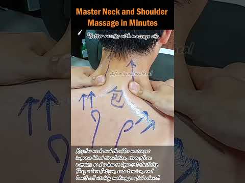 Master Neck and Shoulder Massage in Minutes #neckmassage #shouldermassage #fatiguerelief #painrelief