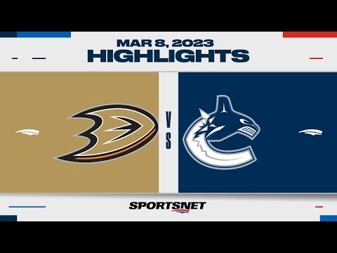 NHL Highlights | Ducks vs. Canucks - March 9, 2023