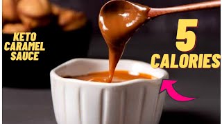 5 CALORIE KETO CARAMEL SAUCE WITHOUT SUGAR- Sugar free caramel sauce