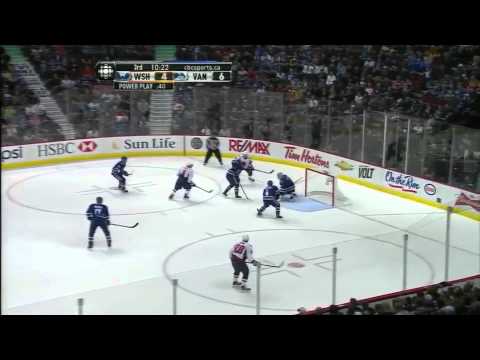 Roberto Luongo sick glove save on Ovechkin (Oct 29, 2011)