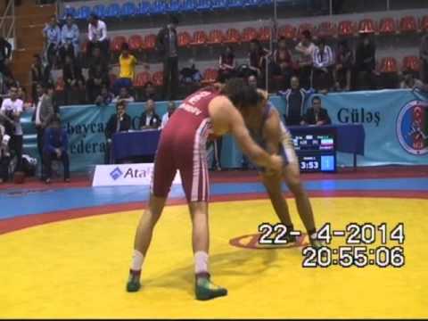 AWFCUP2014 / Said Gamidov - Hossein Shabary Gzoov (IRI) - FS junior 96 kg gold medal match