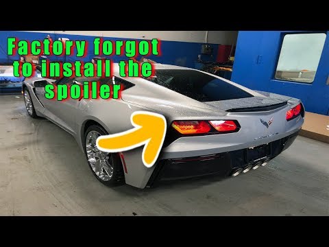 How to install a spoiler on a corvette in under 20 minutes. works on any C7 2014-2019