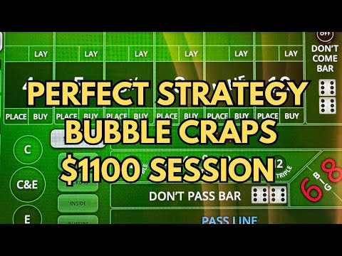 Perfect Strategy Bubble Craps- Playing for Survival and Fun