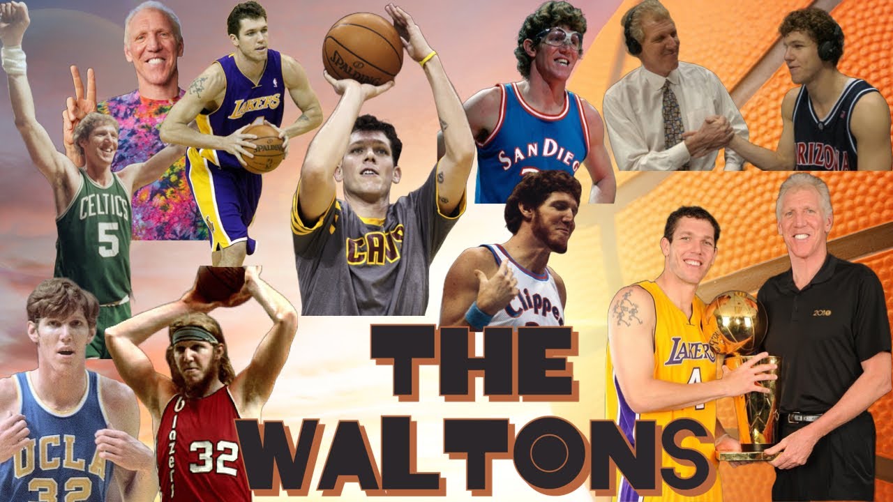 🫡WALTON GANG! BILL WALTON TRIBUTE🤯 #billwalton #lukewalton #bruins #trailblazers #lakers #celtics