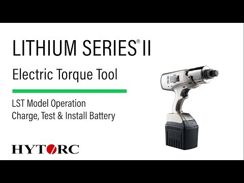 LITHIUM SERIES II Battery Operation