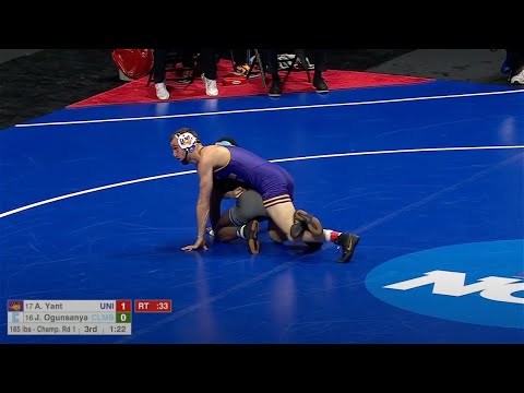 165lbs Austin Yant (UNI) vs Josh Ogunsanya (Columbia)