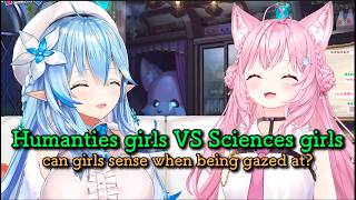 SnowZnow (Lamy & Koyori) can you tell when being gazed upon? EN SUBS