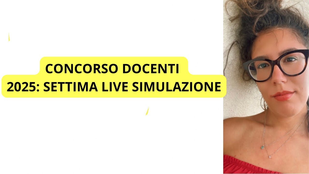 settima LIVE simulazione prova scritta PNRR2