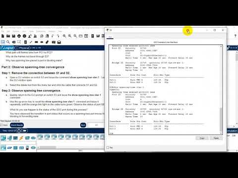 5.1.9 Cisco Packet Tracer - Investigate STP Loop Prevention || CCNA