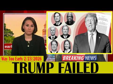 MSNBC Live : Way Too Early With Ali Vitali 2/23/2026 | MS NOW News Trump Today FEB 23, 2026