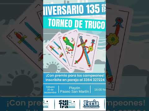 Sábado 20/09/25. 16 hs. Empalme Villa Constitución, Prov. de Santa Fe. #locosxeltruco #truco