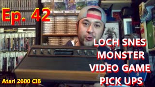 Loch SNES Monster Video game Pick ups ep. 42- ATARI 2600 boxed