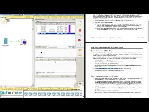 3.2.4.6 Packet Tracer - Investigating the TCP-IP and OSI Models in Action