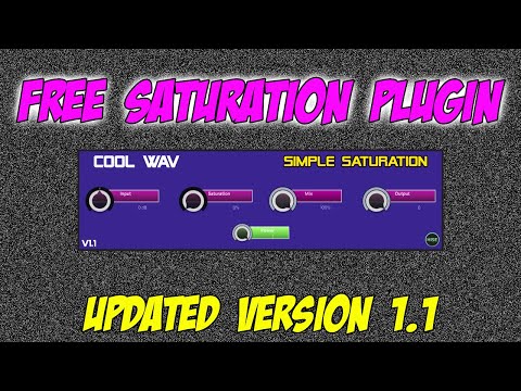 FREE Plugin | Cool WAV - Simple Saturation | v1.1 Update