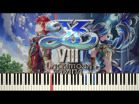 Main Theme (Ys VIII: Lacrimosa of Dana) - Synthesia / Piano Tutorial
