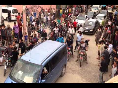 وصول جنازة علي مطر الحسين أبو صدام قائد لواء القعقاع إلى مدينة القورية بعد أغتياله