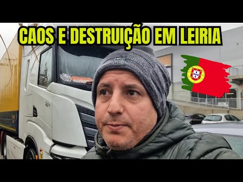 Chaos and destruction in Leiria, Portugal 🇵🇹