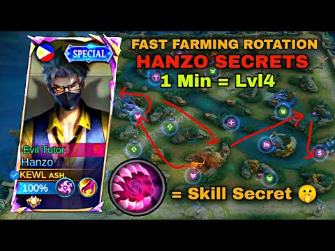 Hanzo Fast Farming Tricks 2024 ( hanzo best build 2024 ) - MLBB