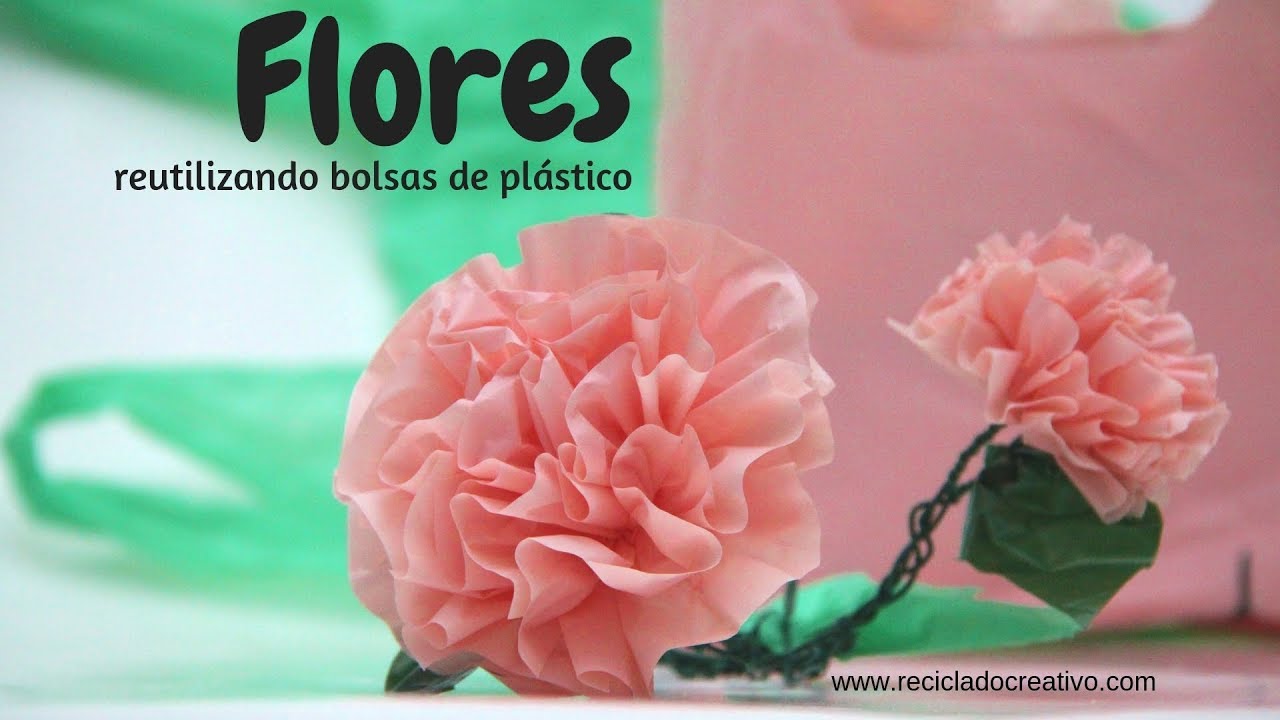 Watch Cómo hacer preciosas flores reciclando bolsas de plástico Now Cómo hacer preciosas flores reciclando bolsas de plástico