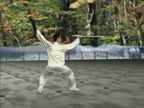 32式太極劍背向全套演練 ~ 陳思坦  32 Form Taichi Sword ~ Master Chen Sitan