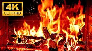 🔥 The Most Beautiful & Relaxing Christmas Fireplace 4K | Crackling Fire Sounds | Cozy Fireplace