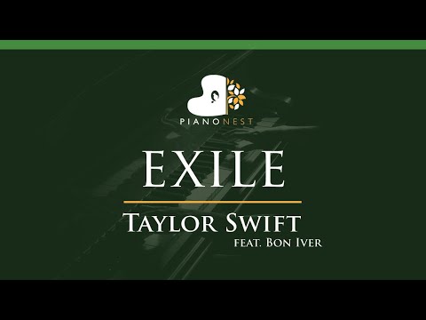 Taylor Swift – exile (feat. Bon Iver) - LOWER Key (Piano Karaoke Instrumental)