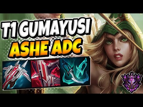 T1 Gumayusi Ashe vs Jinx [ ADC ] Patch 11.23 Ranked Korea ✅