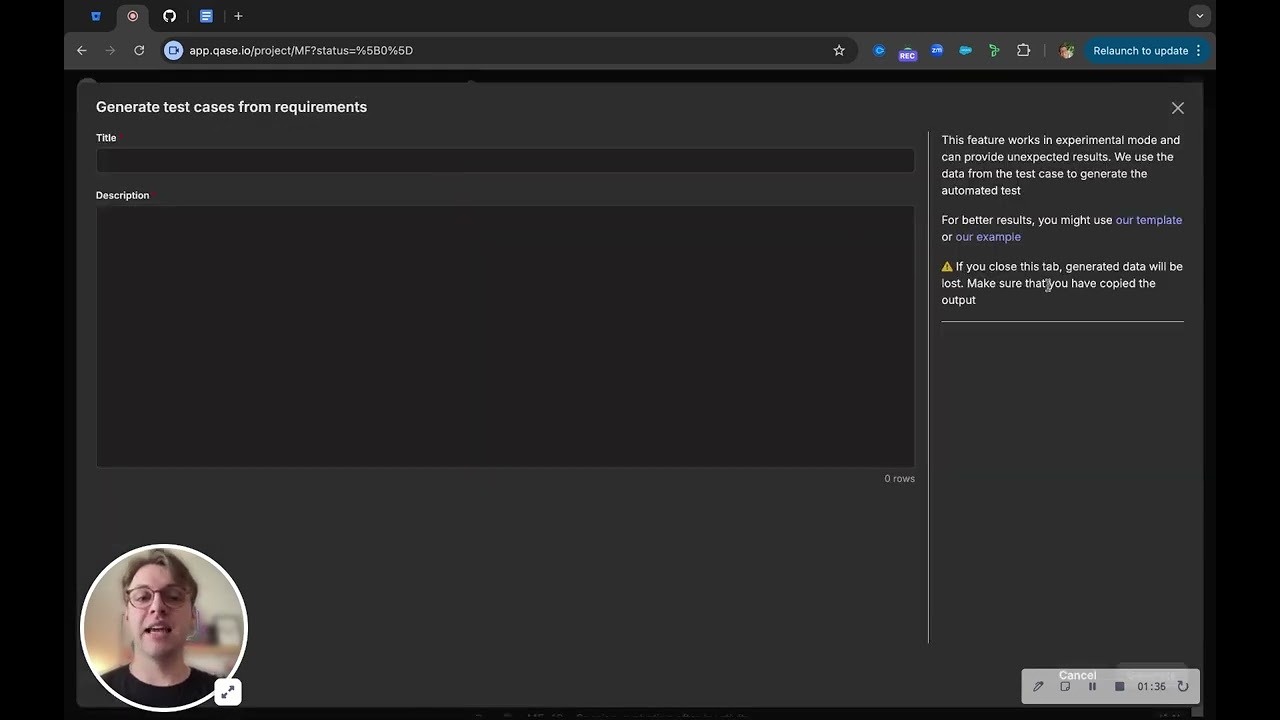 Quick overview of Qase test management system