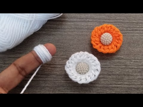 Super Easy Woolen Flower making with Finger - Amazing Woolen Yarn Flower Craft