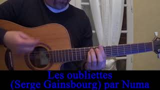 Les oubliettes ( Serge Gainsbourg) reprise guitare
