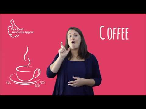 How to Sign Caffe Latte in Auslan